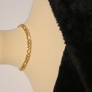 Gold Figaro Link Chain Necklace